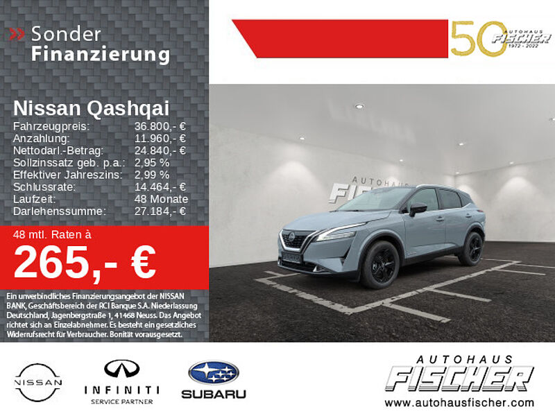 Nissan Qashqai e-Power Black Edition PanoDach HUD Navi 360°-Kamera