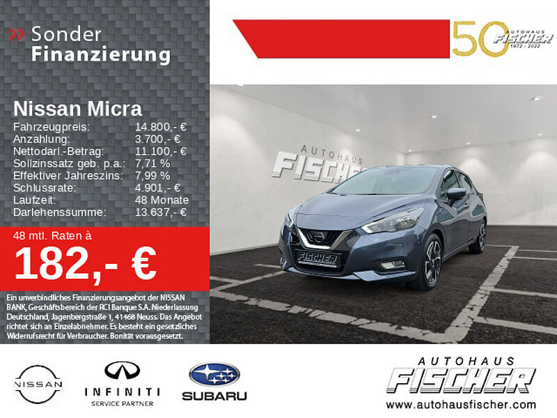 Nissan Micra 1.0  Acenta N-Way Paket Navi Sitzheizung Einparkhilfe