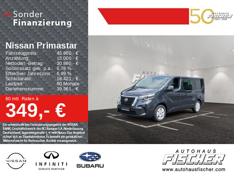 Nissan Primastar Kombi L1H1 2,8t Tekna Navi Kamera Sitzheizung