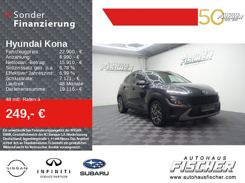 Hyundai Kona 1.6 Hybrid Trend AHK Navi Kamera Touchscreen Tempomat