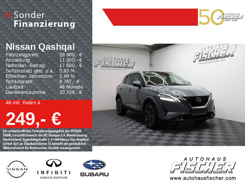 Nissan Qashqai 1.3 Tekna Design-Paket Navi LED Sitzheizung