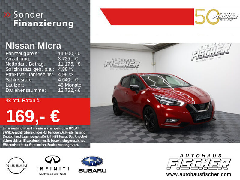 Nissan Micra 1.0 N-Sport  117PS Alcantara/Leder Navi Kamera Klima